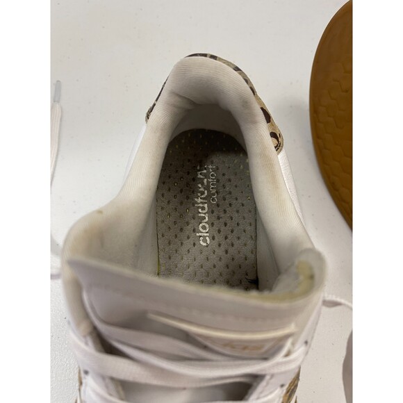 Adidas Grand Court Sneakers White Leopard Print Stripes Women's Size 8 - Picture 11 of 12